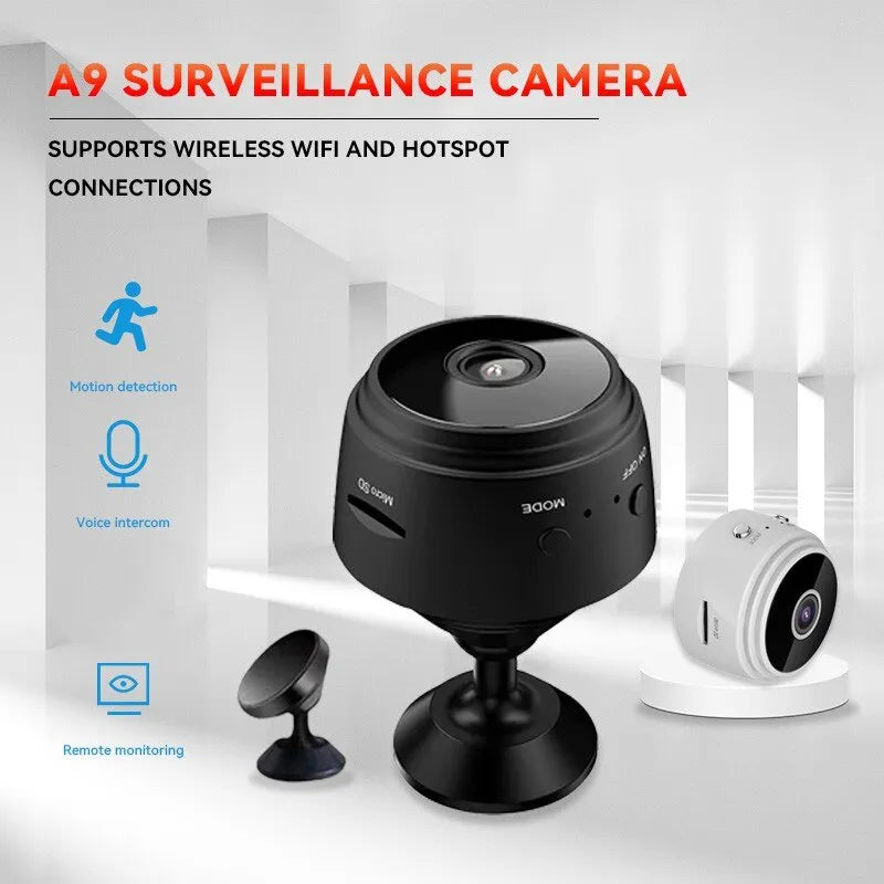 Mini Câmera  Espiã WiFi Sem Fio, Gravador De Vídeo, Gravador De Voz, Monitoramento De Segurança, Casa Inteligente, Bebês, Animais De Estimação, A9